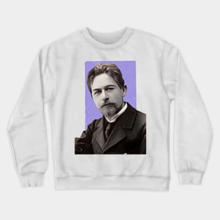 Russian Writer Anton Chekhov illustration Crewneck Sweatshirt